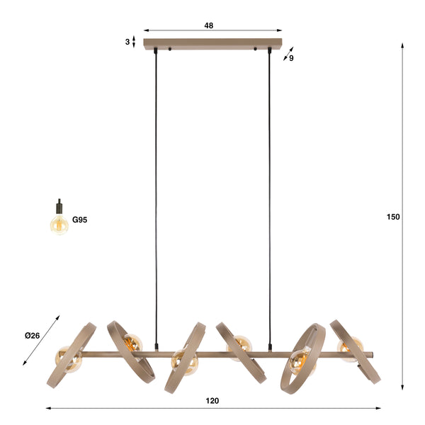 Hanglamp Amara (Internet Retour)
