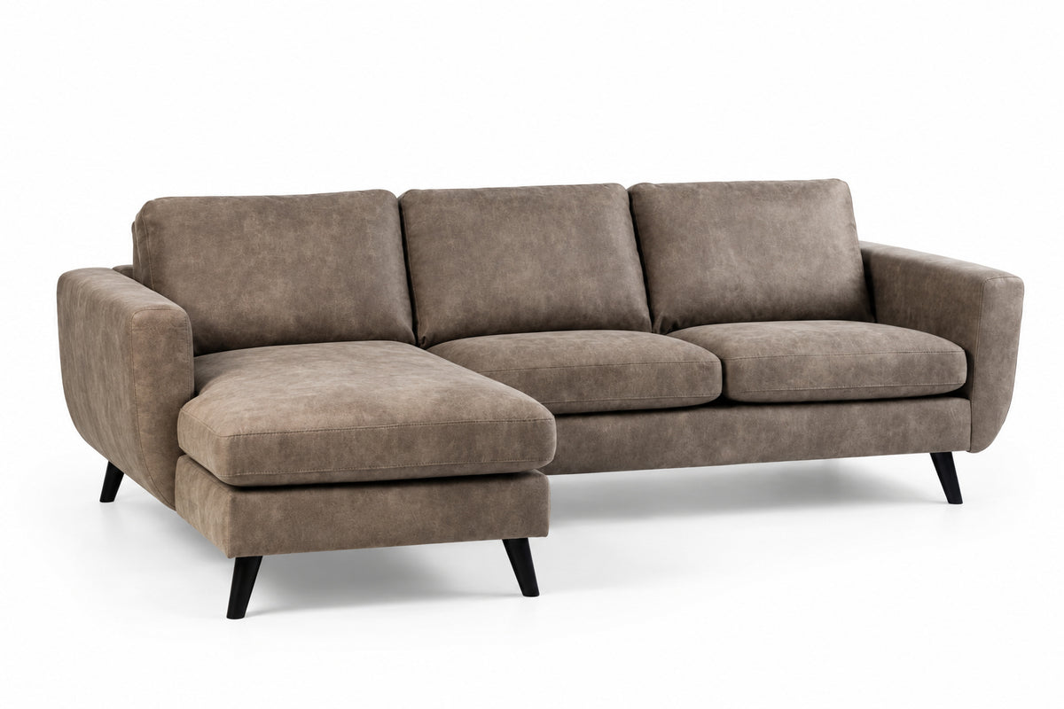 Hoekbank Savannah ruim - taupe, chaise longue L/R (internet retour)