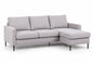 Hoekbank Valente - grijs, chaise longue L/R (internet retour)