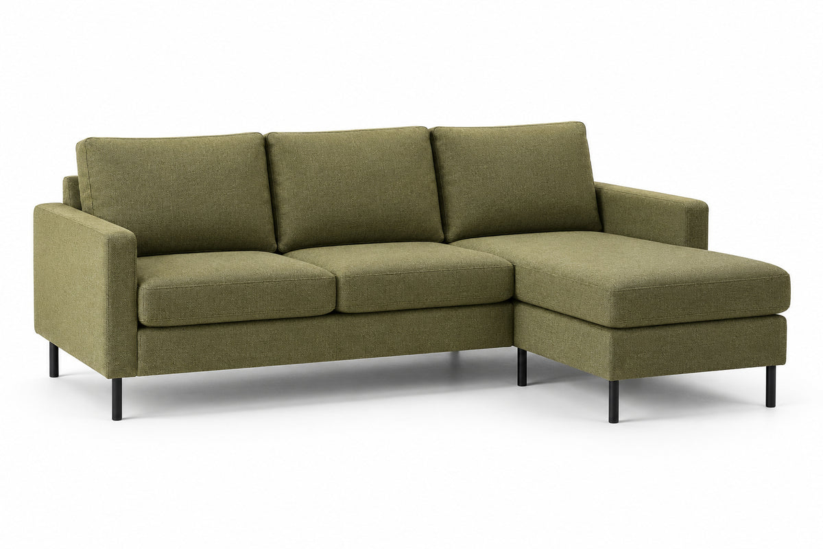 Hoekbank Blair - groen, chaise longue L/R (internet retour)