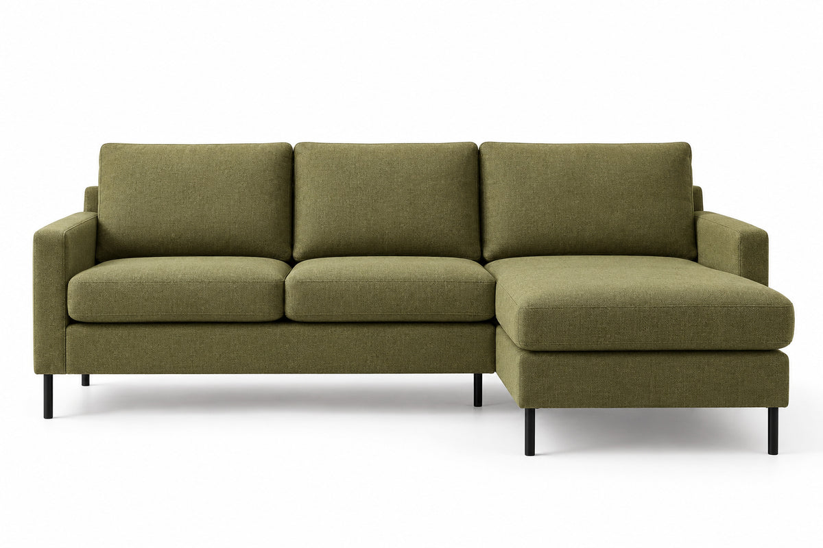 Hoekbank Blair - groen, chaise longue L/R (internet retour)