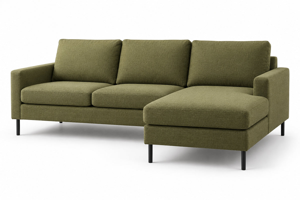 Hoekbank Blair - groen, chaise longue L/R (internet retour)