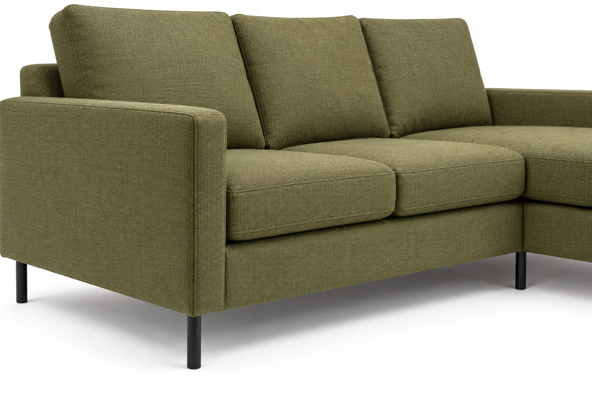 Hoekbank Blair - groen, chaise longue L/R (internet retour)