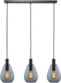 Hanglamp Rookglas Grijs - 3-lichts
