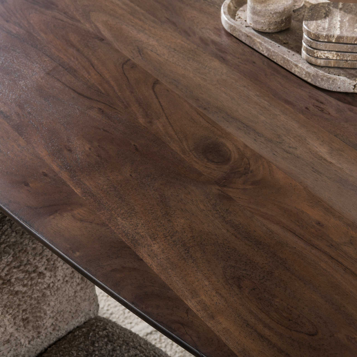 Eettafel Arlune - Deens Ovaal - Acaciahout - 215 cm