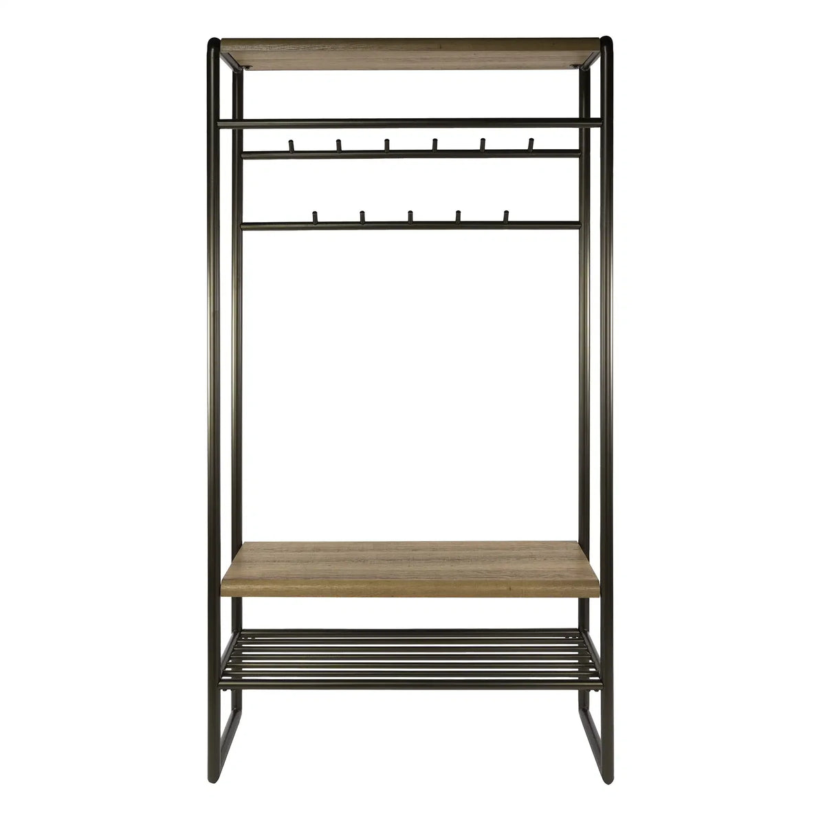 Garderobemeubel Selvo - Brons - Gepoedercoat Staal - 100 cm