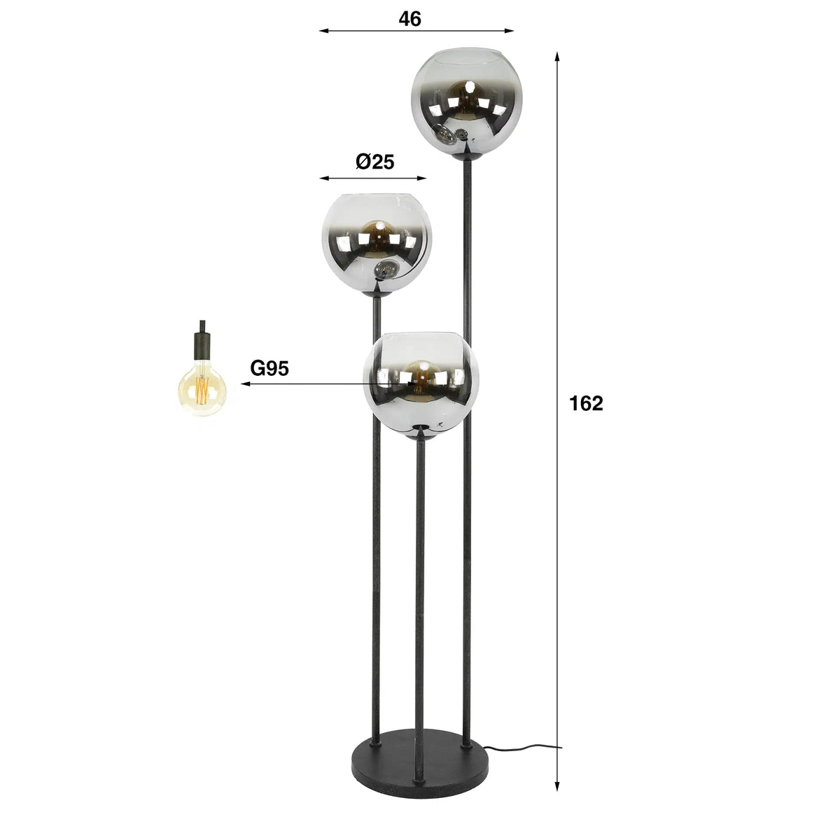 Vloerlamp Bollo (Internet retour) Retour24