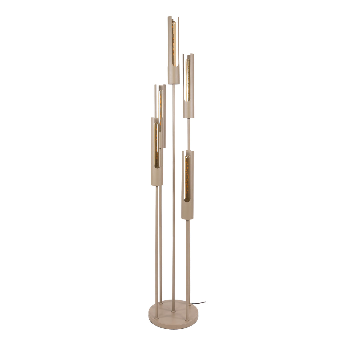 Vloerlamp Lumen - 5-lichts - Beige (Internet Retour)