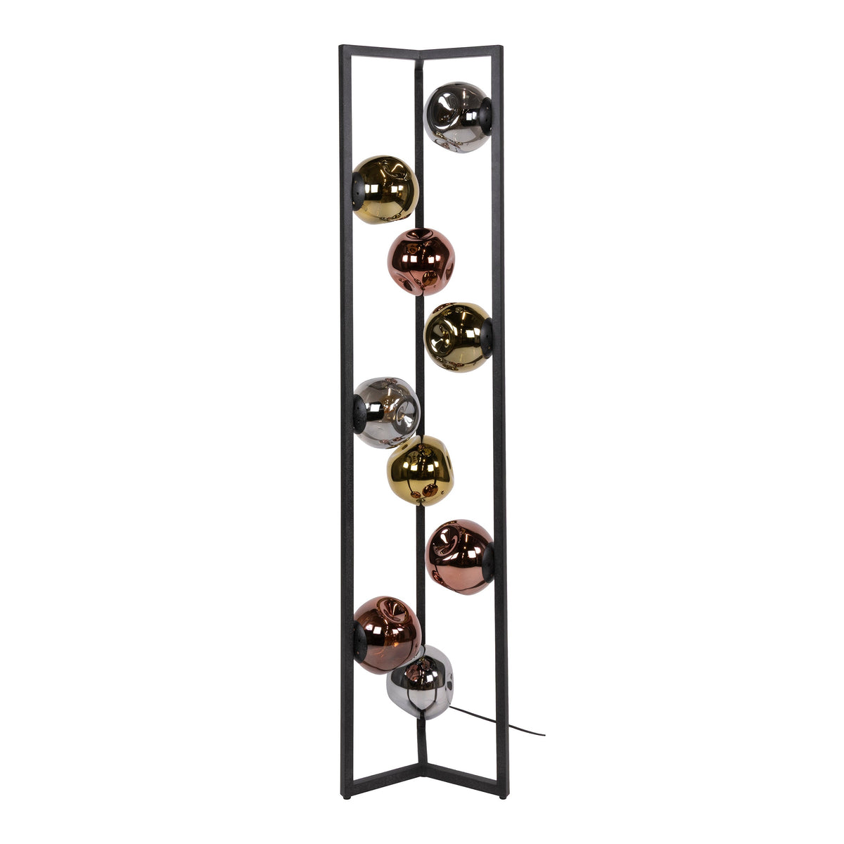Vloerlamp Bello - 9-lichts - Mix - Glas - 150 cm
