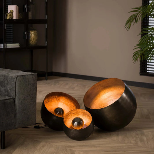 Vloerlamp Breeze - Zwart Nikkel - Metaal - 46 cm (internet retour)
