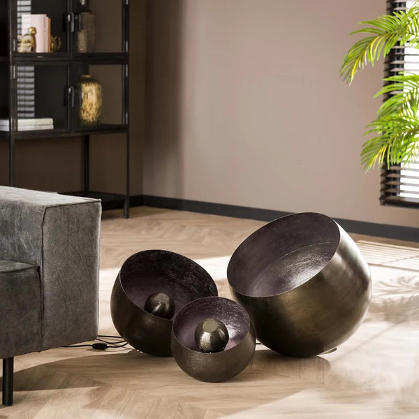 Vloerlamp Breeze - Zwart Nikkel - Metaal - 46 cm (internet retour)