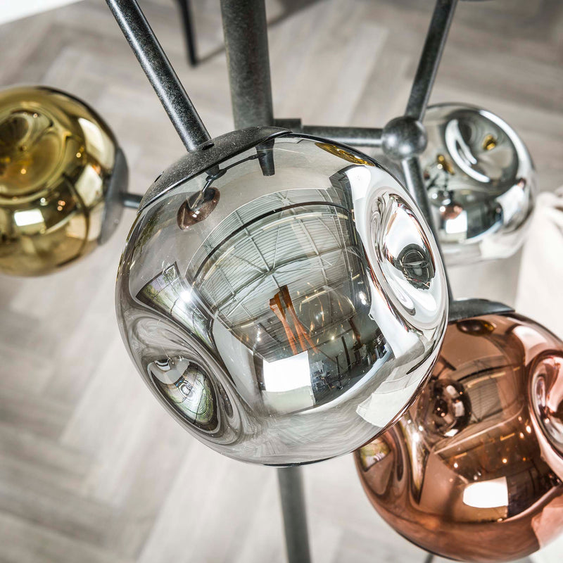 Vloerlamp Daci - Mix Glass - 6-lichts (Internet Retour)