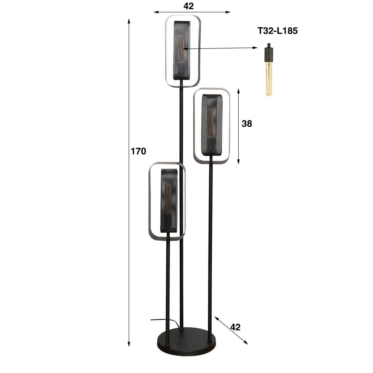 Vloerlamp Flame (Internet retour) Retour24
