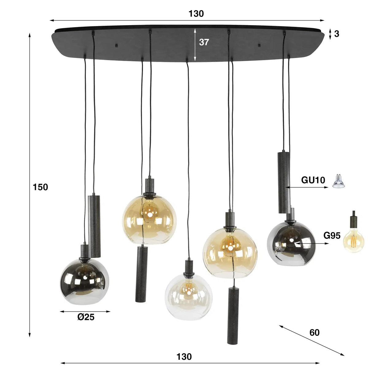 Hanglamp Luneo (Internet retour) Retour24