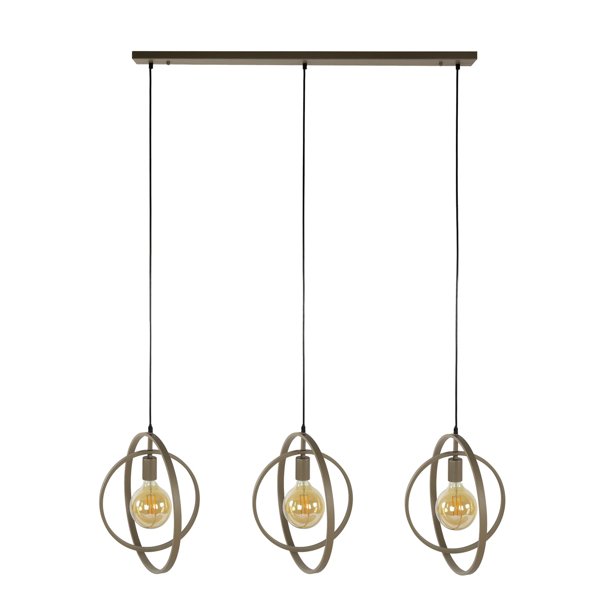 Hanglamp Sterre - 3-lichts - Beige (Internet retour)