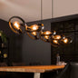 Hanglamp Amara - 8-lichts - Antraciet - Metaal (Internet retour)