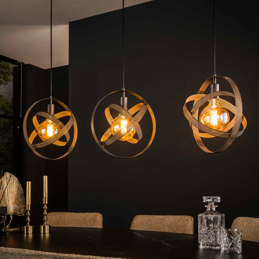 Hanglamp Iver - 3-lichts - Zwart (Internet retour)