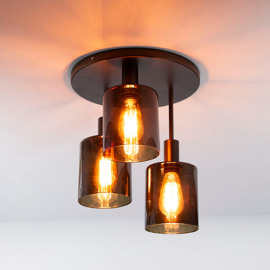 Lucaro Plafondlamp - 3-lichts Brons