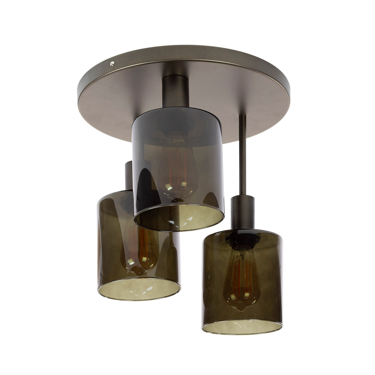 Lucaro Plafondlamp - 3-lichts Brons