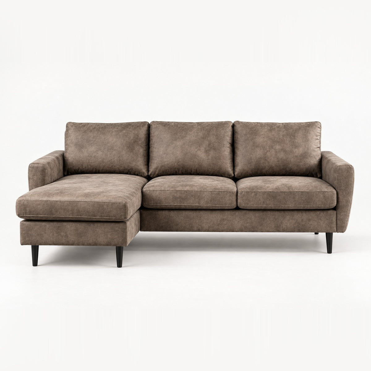 Hoekbank Savannah compact - taupe, chaise longue L/R (internet retour)
