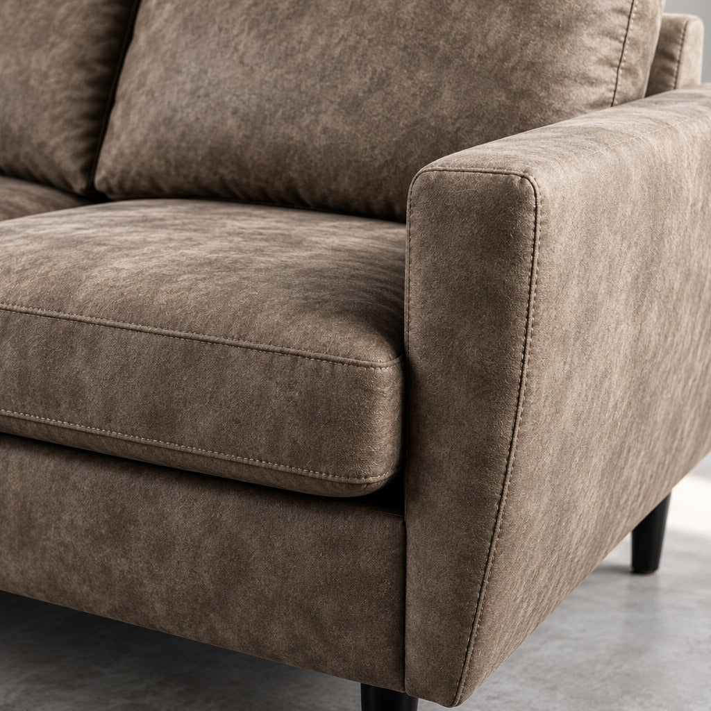 Hoekbank Savannah compact - taupe, chaise longue L/R (internet retour)