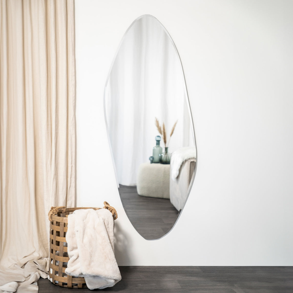Wandspiegel Gem - Organisch & randloos - 150 x 60 cm (internet retour)
