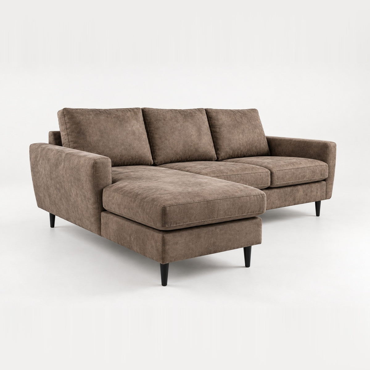 Hoekbank Savannah compact - taupe, chaise longue L/R (internet retour)